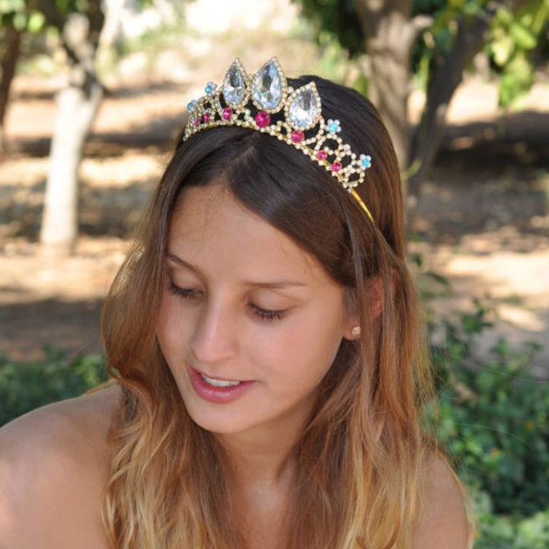 European Style Rhinestone Wedding Big Crown