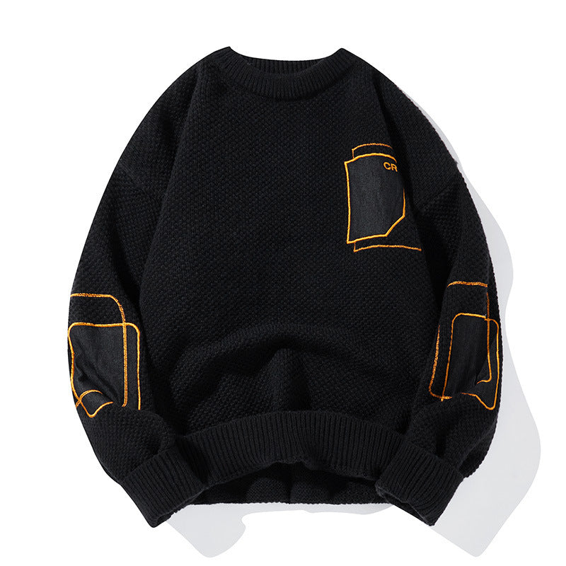 Round Neck Sweater Pattern Japanese Spring And Autumn Leisure