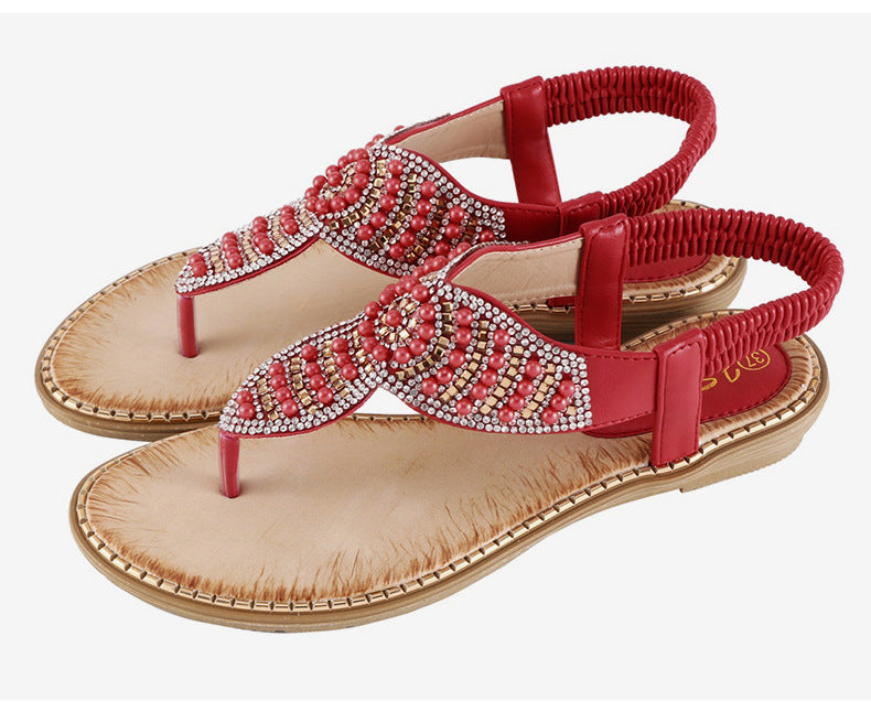 Thong Elastic Strap Sandals Cross Border Plus Size Fashion Women's