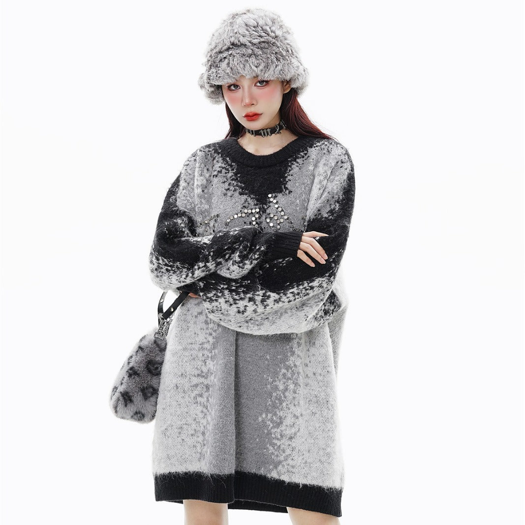American Street Hip Hop Couple Knitwear
