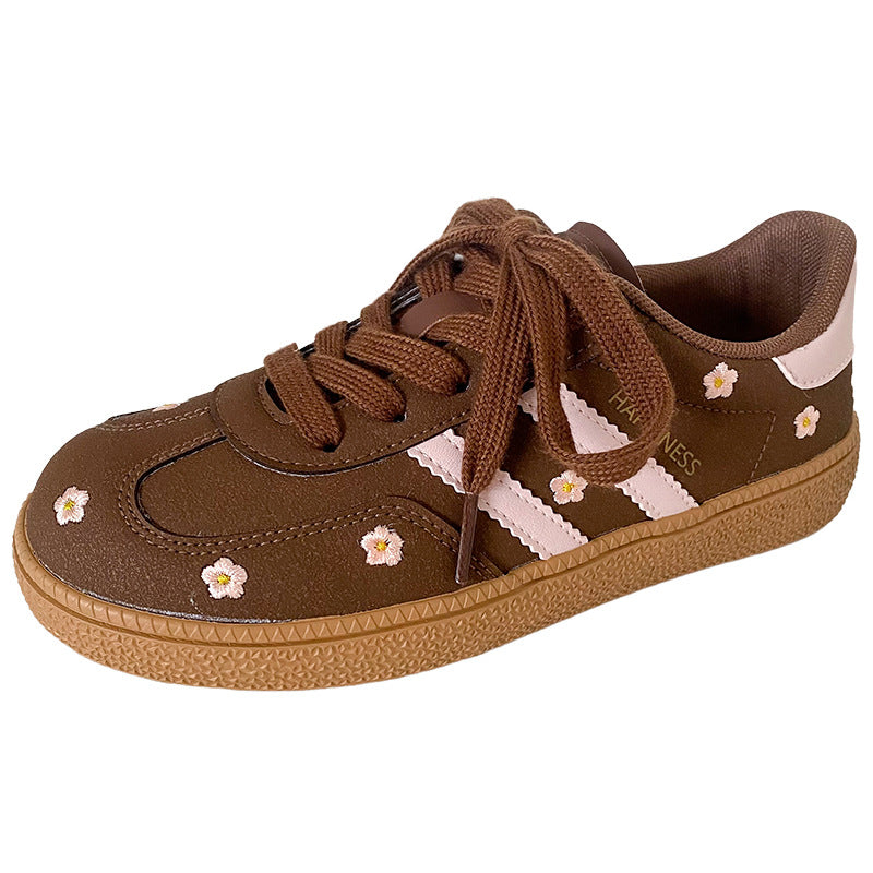 Women's Flat Casual Lace Up German Training Shoes