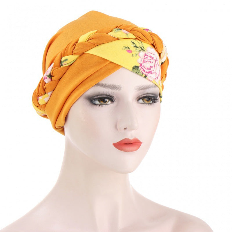 New Leopard Print Patchwork Bandana Hat