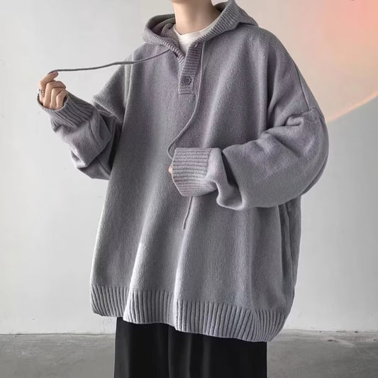 Japanese-style Retro Lazy And Loose Preppy-style Sweatshirt Coat