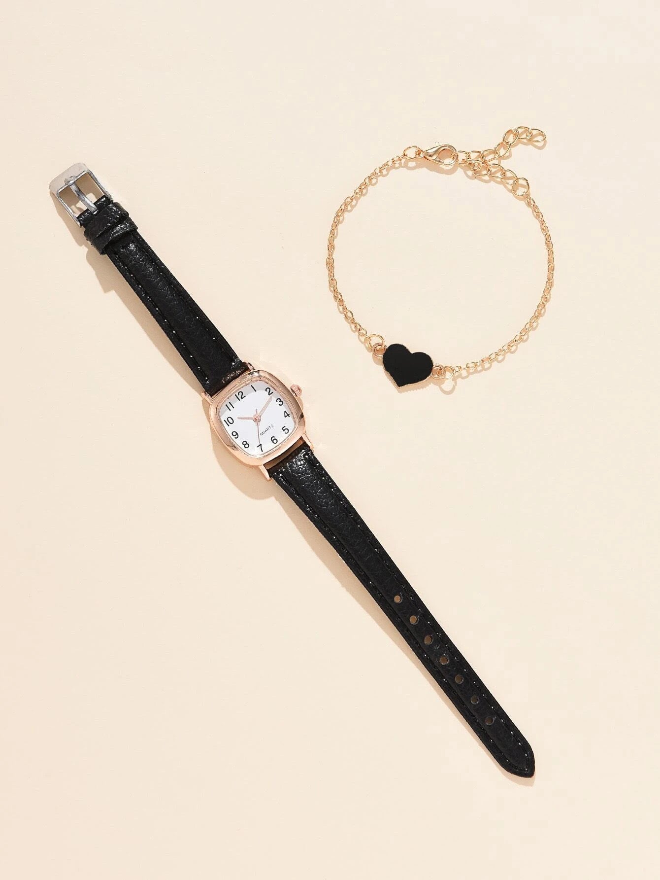 Square Plate Leather Belt Artistic Retro Women's Watch