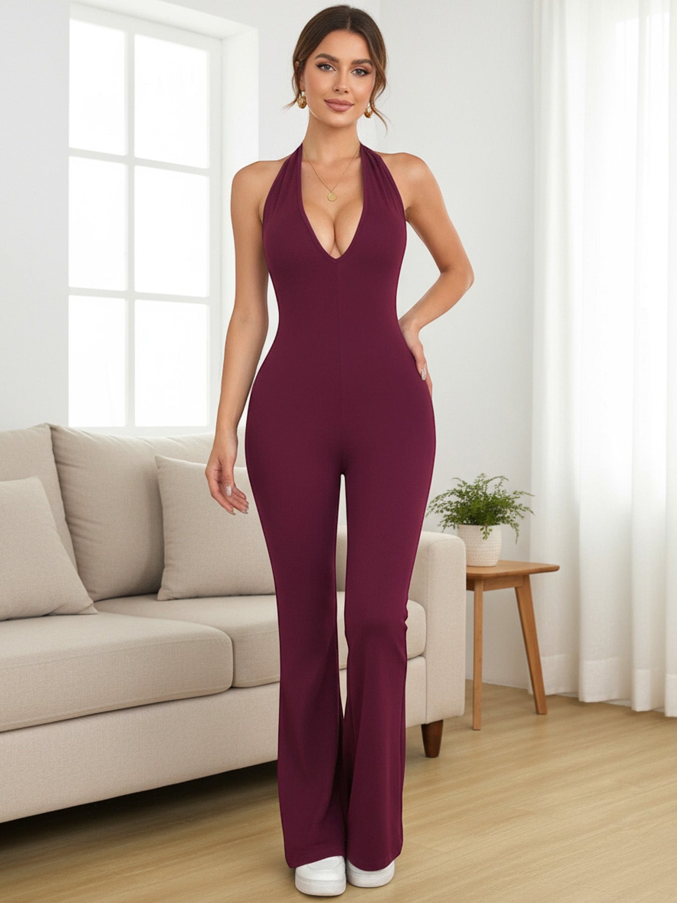 Butt-lifting One-piece Workout Bodysuit For Fitness