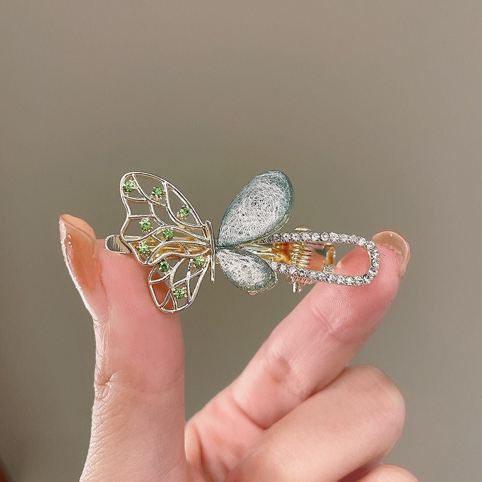 Opal Butterfly Barrettes Super Fairy Mini Side Bang Clip Forehead Broken Hair Little Clip