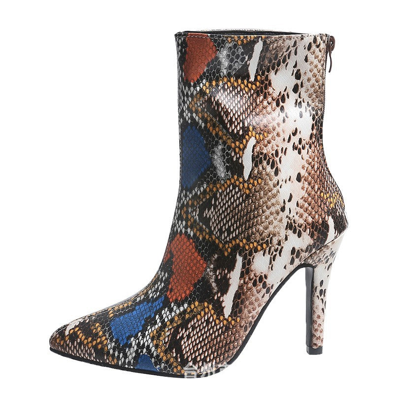 New Stiletto Amazon High-heeled Women's Martin Boots For Autumn And Winter