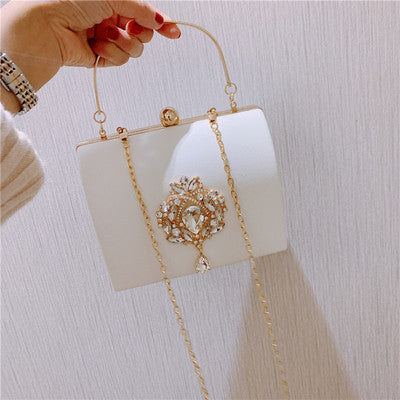 Women's Velvet Retro Small Square Bag