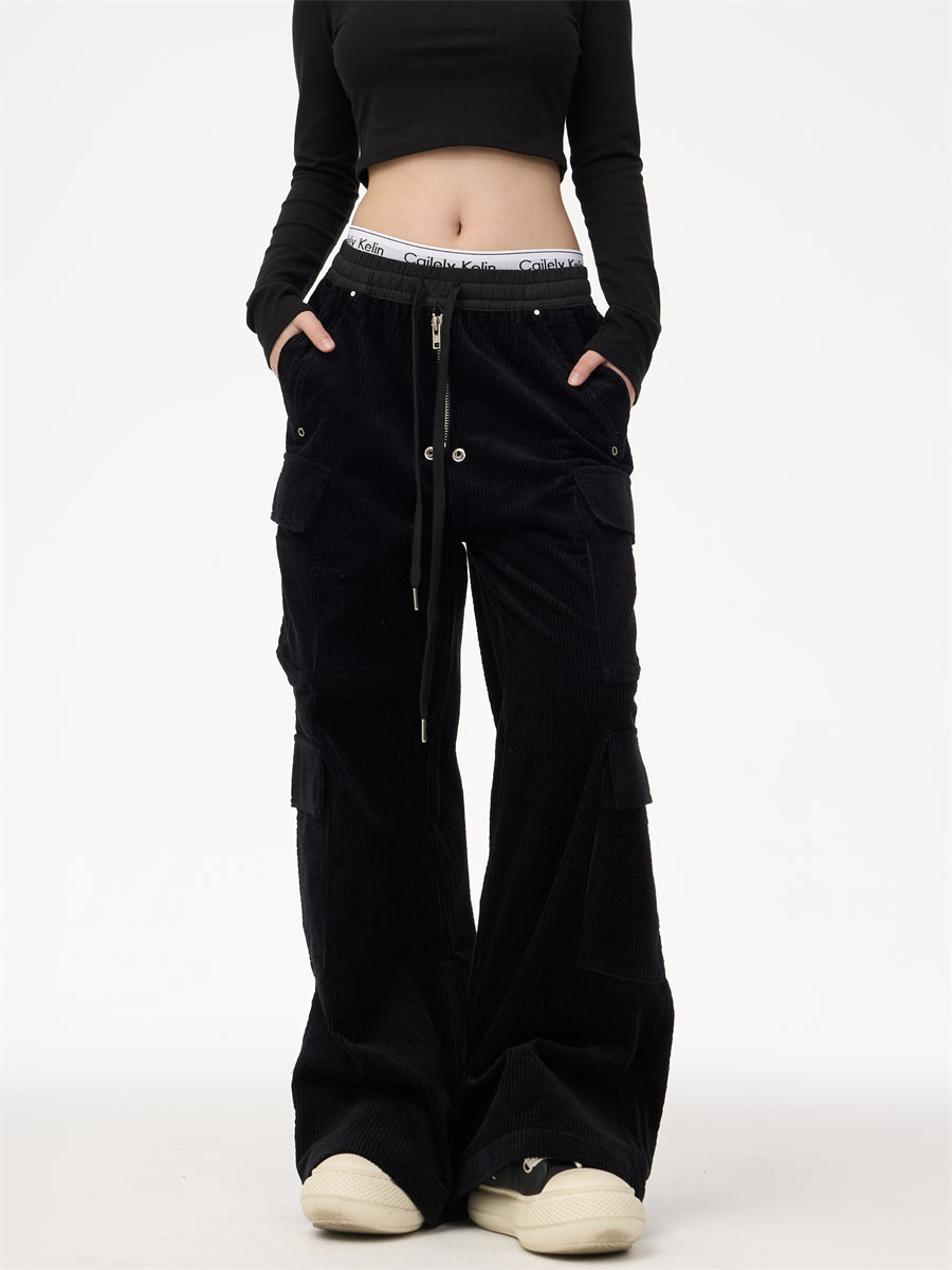 American Street Corduroy Multi-pocket Cargo Pants