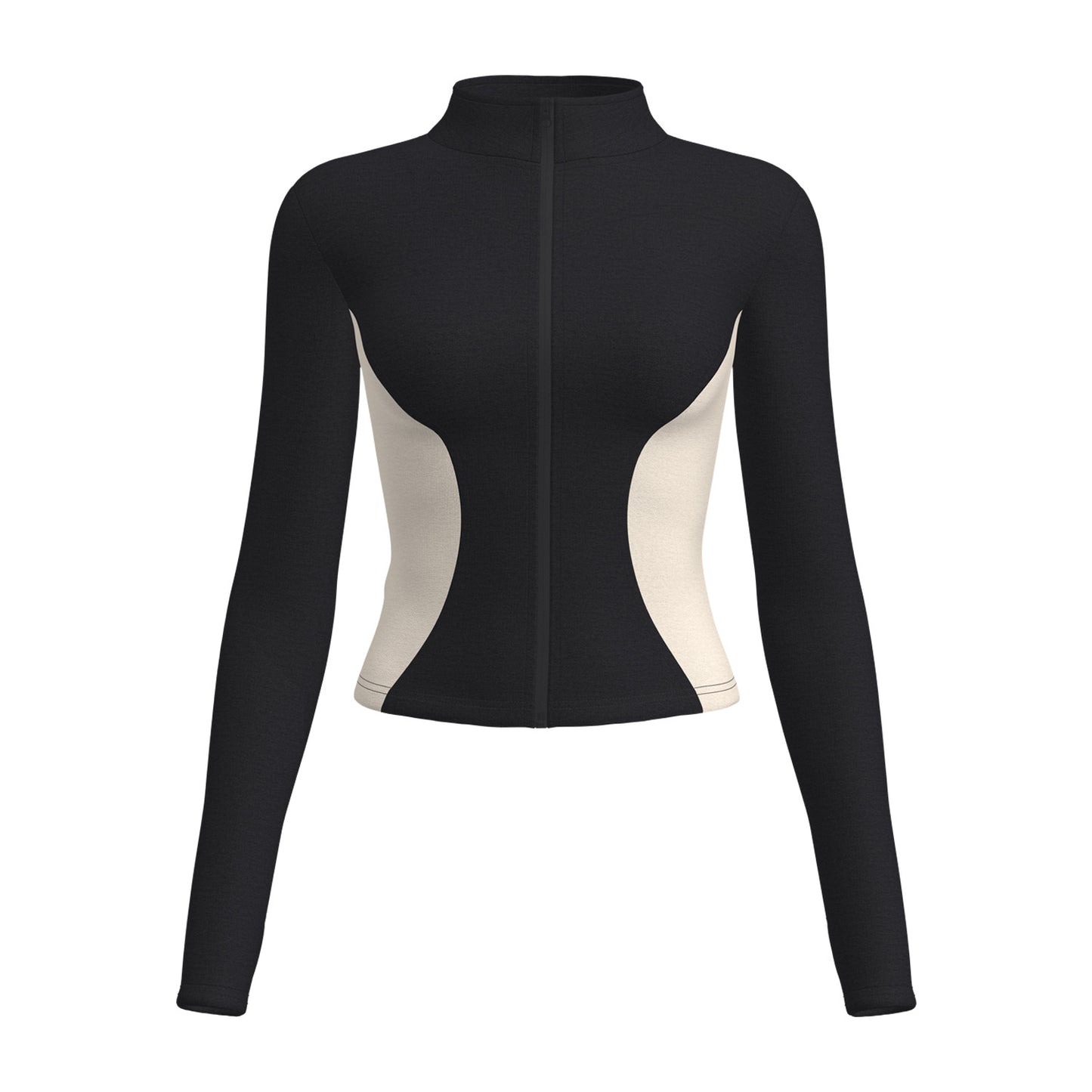 Women's Color-Block Figure-flattering Yoga And Fitness Jacket