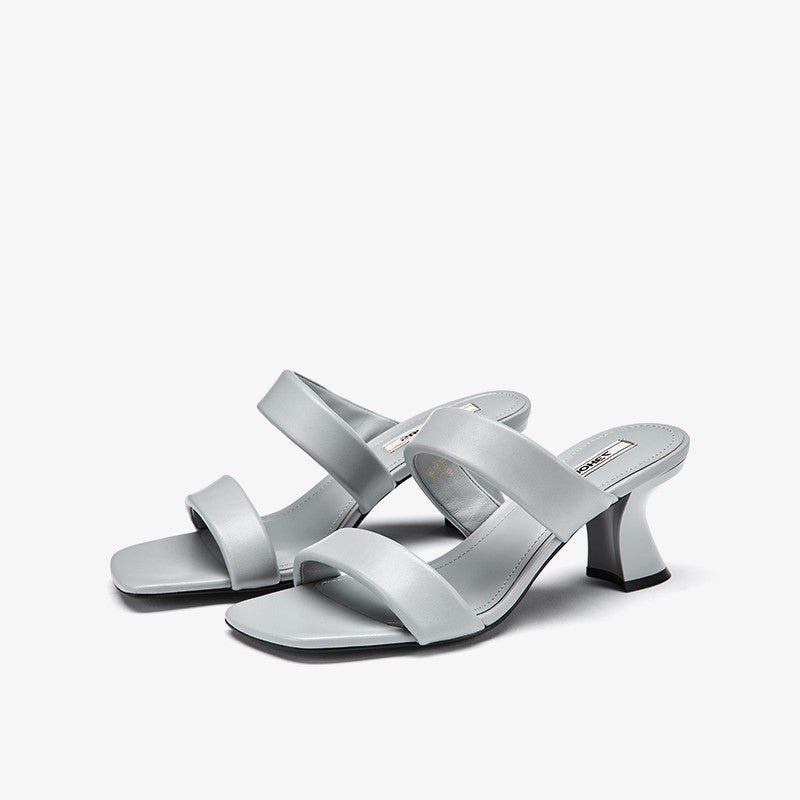 Women's Fashion Square Toe Chunky Heel Sandals