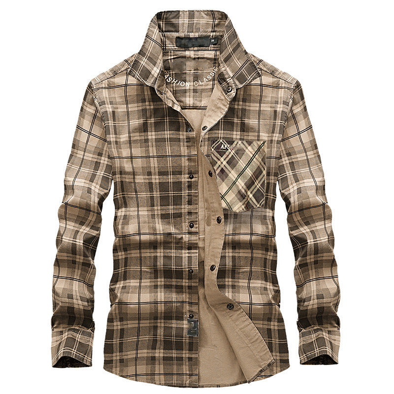 Men's Plaid Long Sleeve Shirt