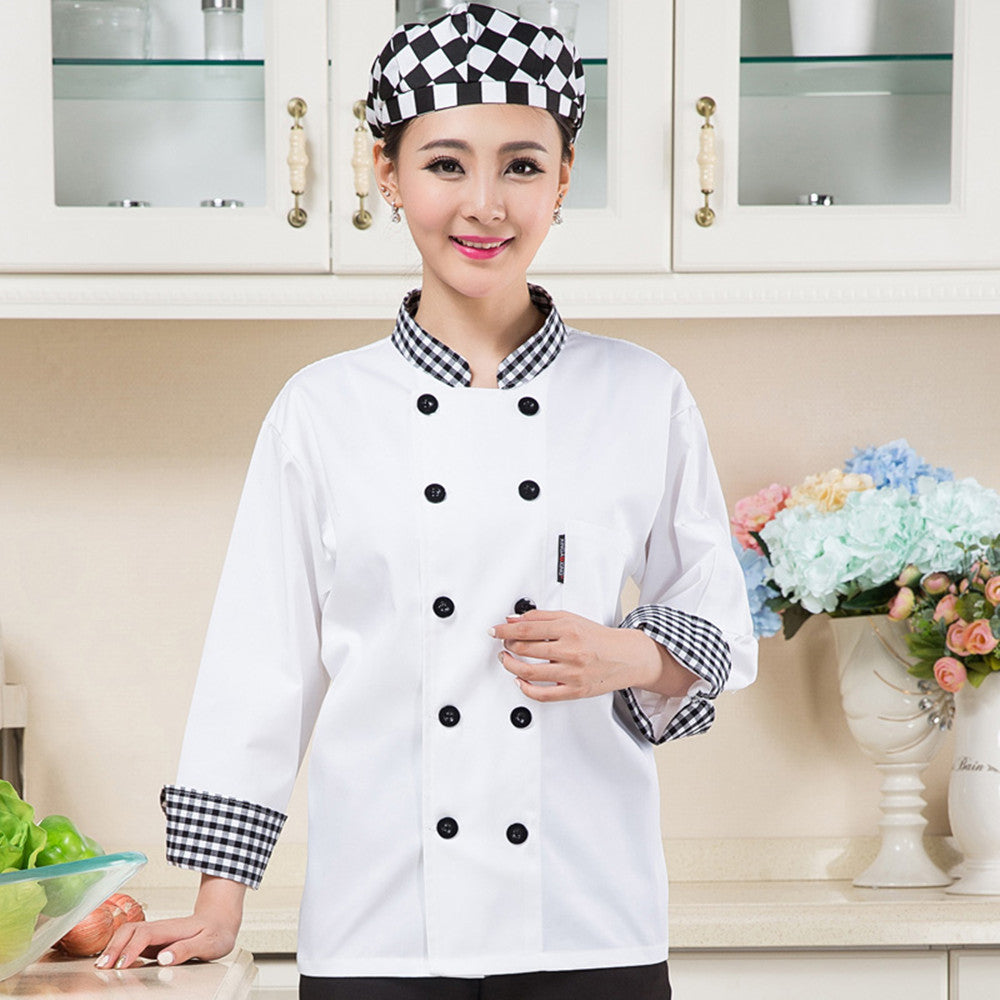 Short Sleeve Chef Long Suit Baker Workwear Cake Store