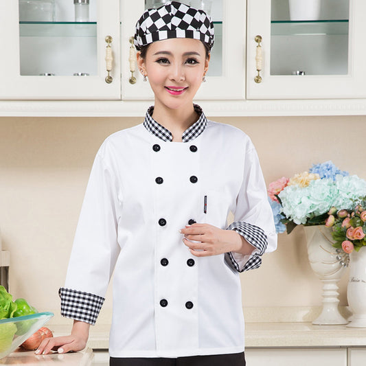 Short Sleeve Chef Long Suit Baker Workwear Cake Store