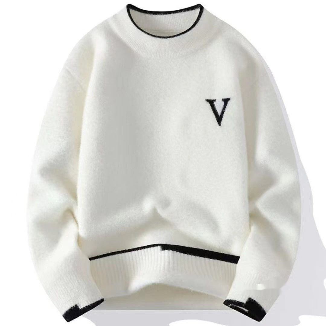 New Round-neck Skin-friendly Knitted Base Layer Top