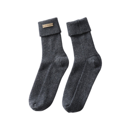 Pure Cashmere Autumn And Winter New Trend Elastic Casual Socks