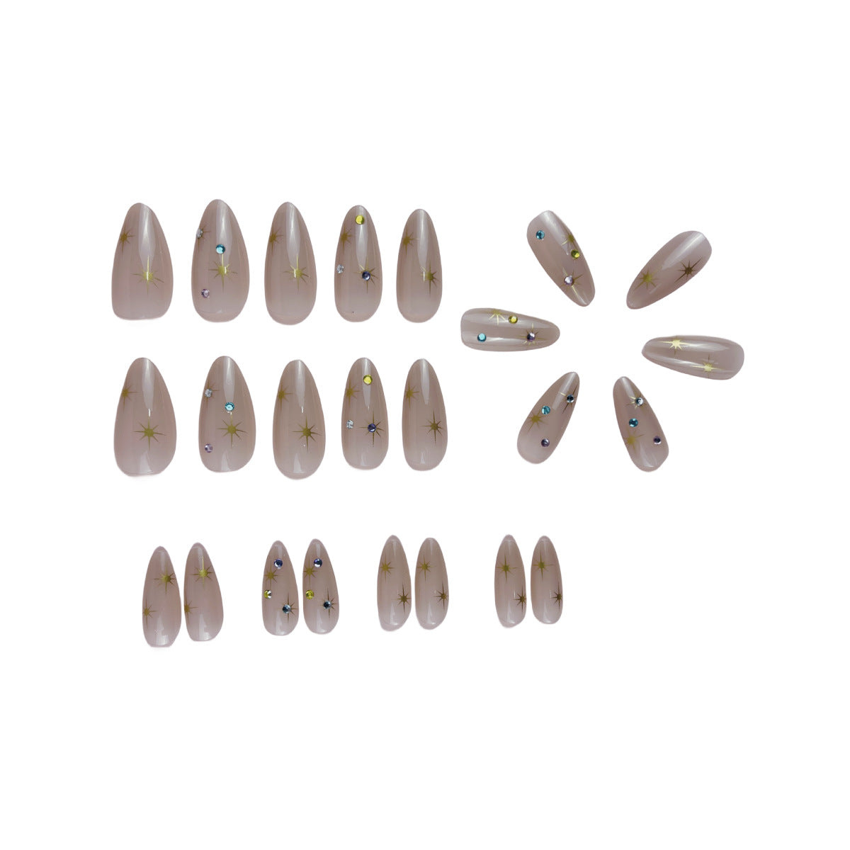 Women's Fashion Drop Shape Press-on Fingernail