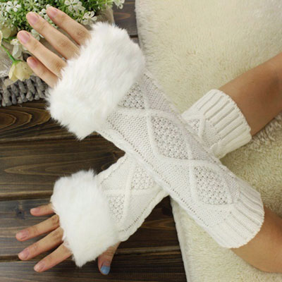 Driving And Riding Twist Knitted Arm Cover