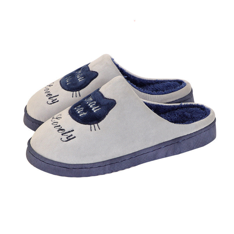 Men's Thick-soled Bag With Confinement Hairy Slippers