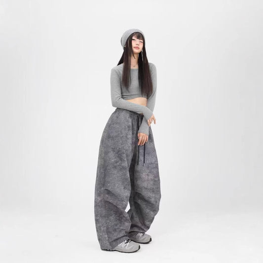 Women's Fashion Carbon Gray Retro Overalls