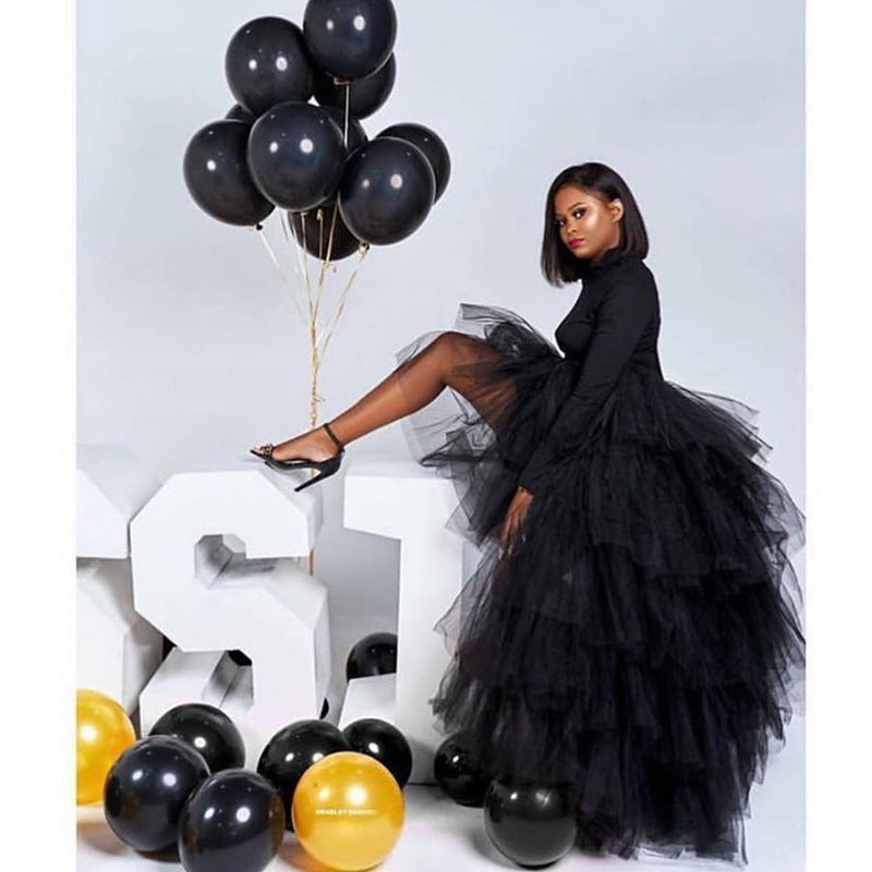 Bubble Skirt Elastic Waist Detachable