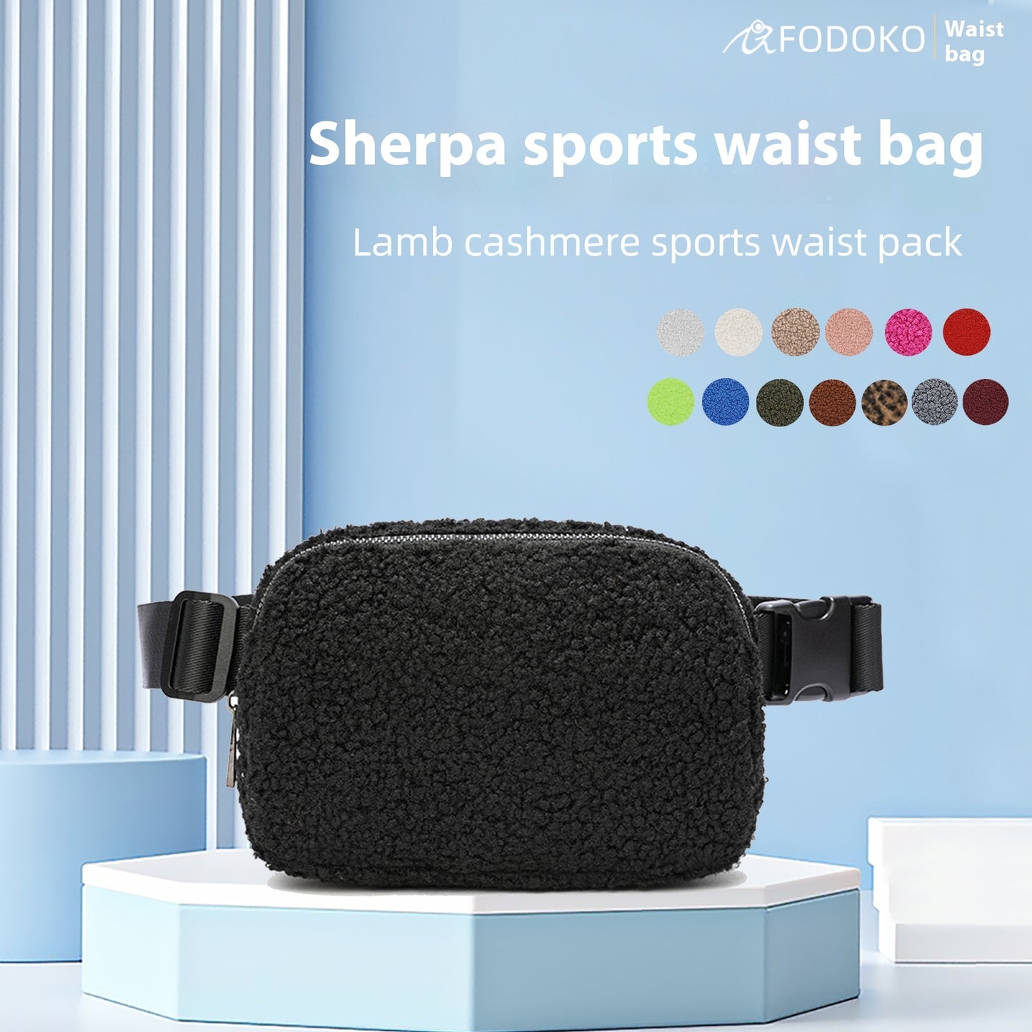 Winter Lambskin Crossbody Bag Outdoor Sports General Versatile