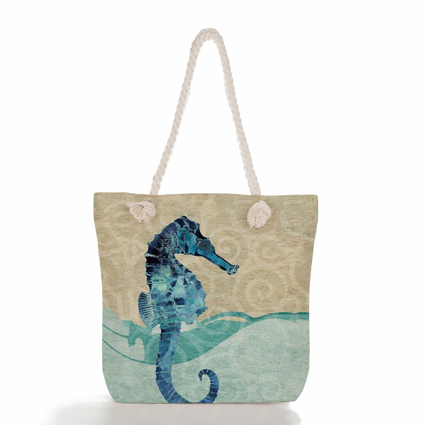 Women's Fashion Print Thick Rope Handbag
