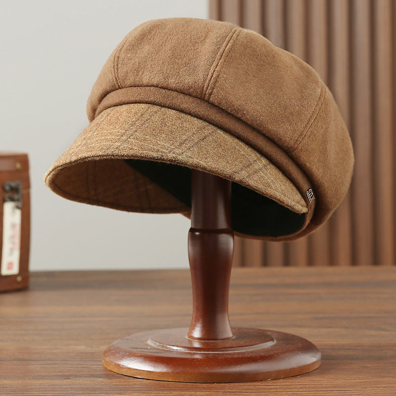 Women's Autumn And Winter Wool Blended Hat