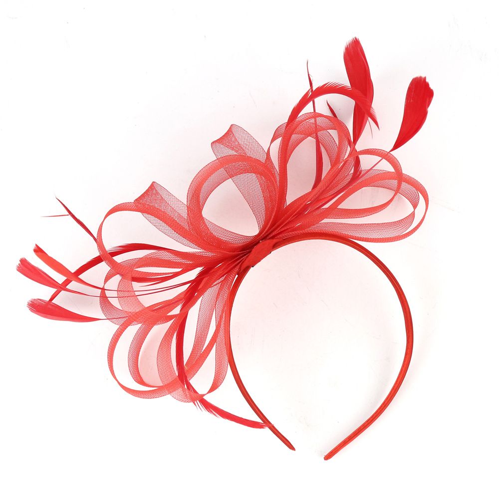 Simple Retro Hairpin Mesh Feather Hair Accessories