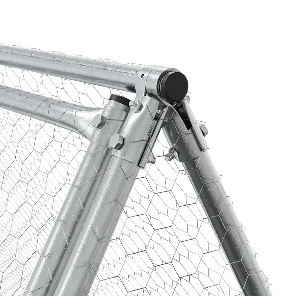 Chicken Cage Silver 200x Galvanized   Chicken Cage Silver