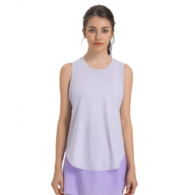 New Yoga Vest Fitness Exercise Sleeveless Blouse Quick-drying Loose Yoga Top