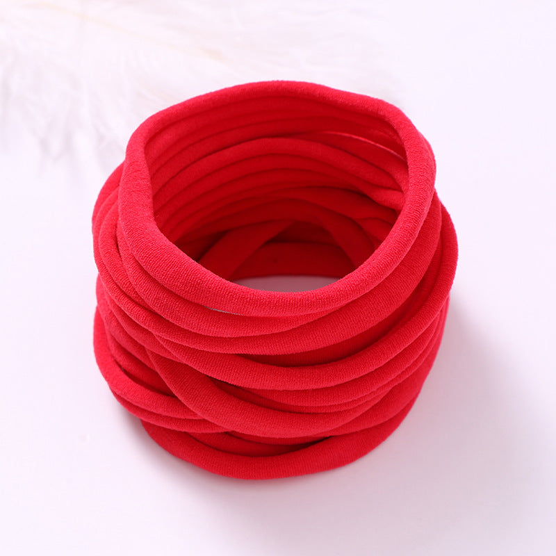 European And American INS Seamless Nylon Fine Hair Band Children's Hair Ring Handmade DIY Baby Headband