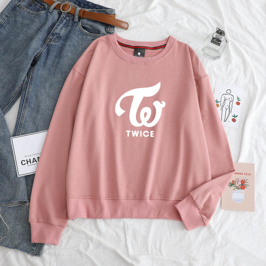 Sweater Women's Spring And Autumn Casual Cross-border TWICE Long Sleeve