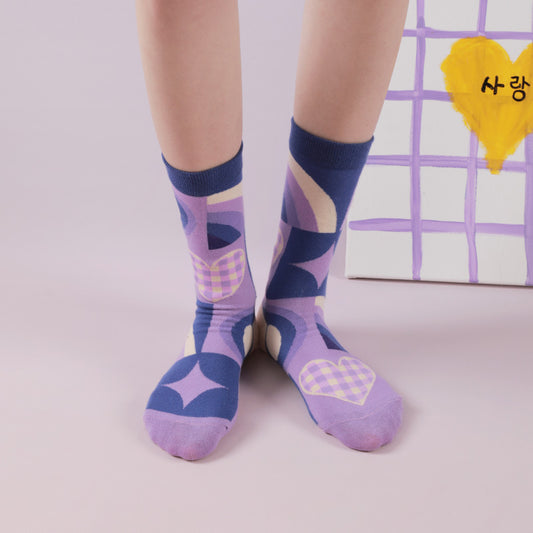 Cheerful Color Block Cute Japanese Style Korean Style Socks