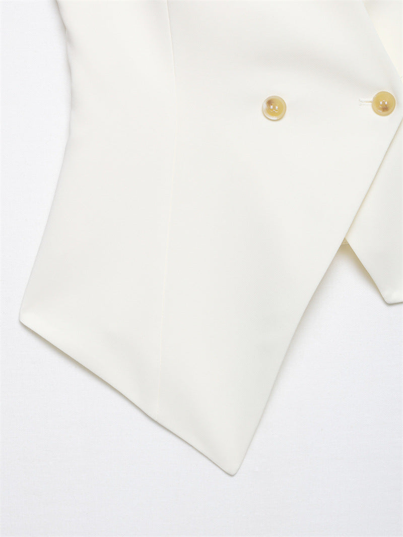 Summer V-neck Wear Asymmetric Vest