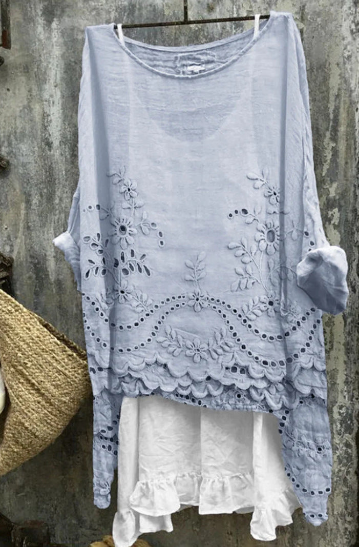 Summer Monsoon Long Sleeve Printed Urban Leisure Pullover Single Top