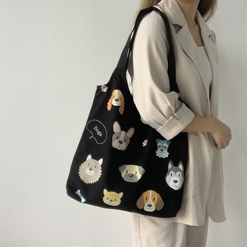 Insimple Handheld Printed Canvas Bag
