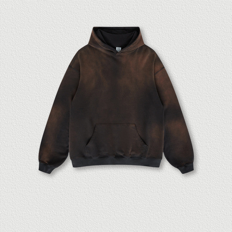 AutumnWinter American Vintage Sprayed Bayonet Washed Hooded Sweatshirt