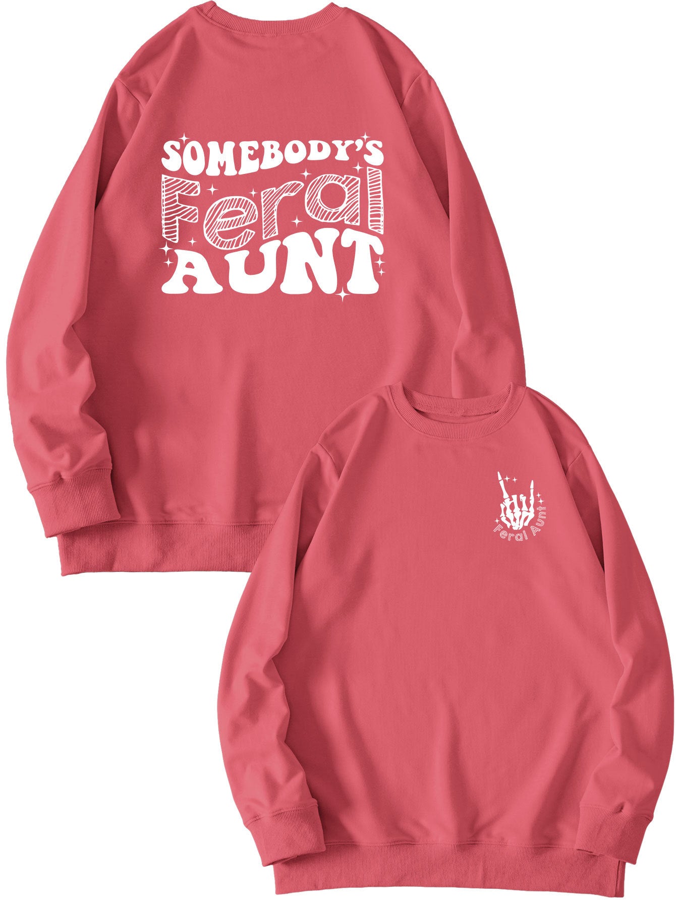Printet sweatshirt til damer - Løs og alsidig