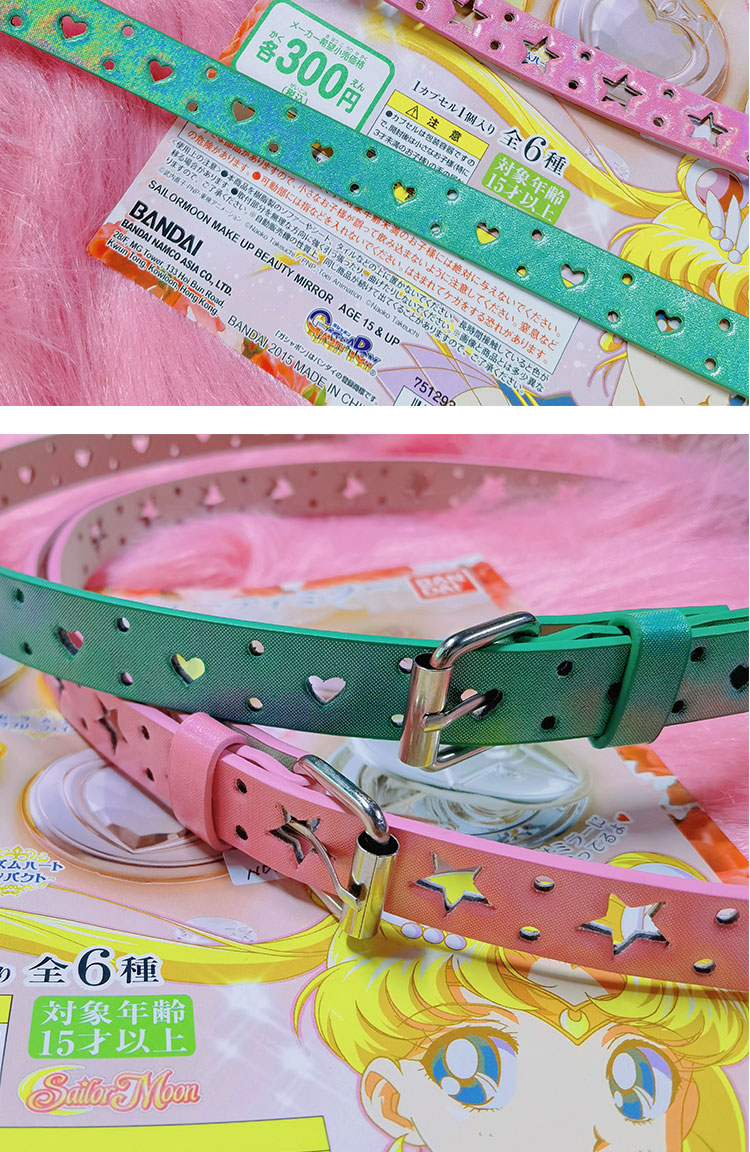 Candy-colored Five-pointed Star Hollowed Heart Shape Belt