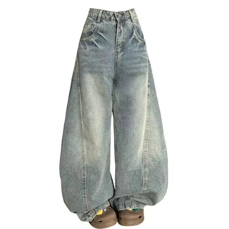 Women's Retro Loose-Fit Slimming Draping Wide-Leg Pants