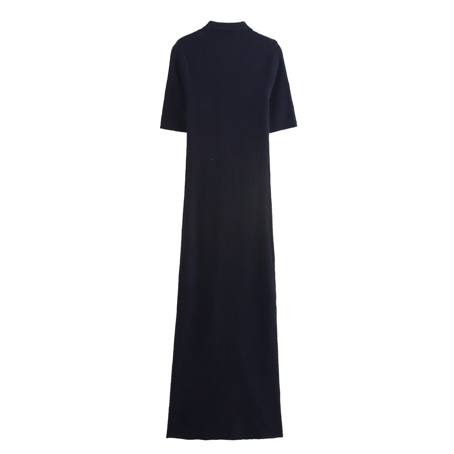 Womens Stylish Elegant Lapel Collar Single-Breasted Slim-Fit Dress