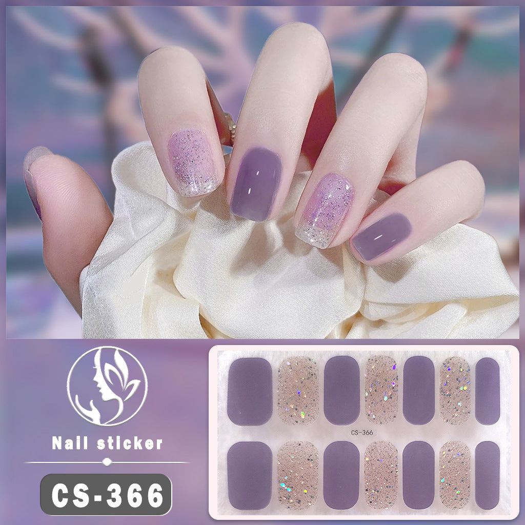 Waterproof Solid Color Nail Art Nail Shaped Piece