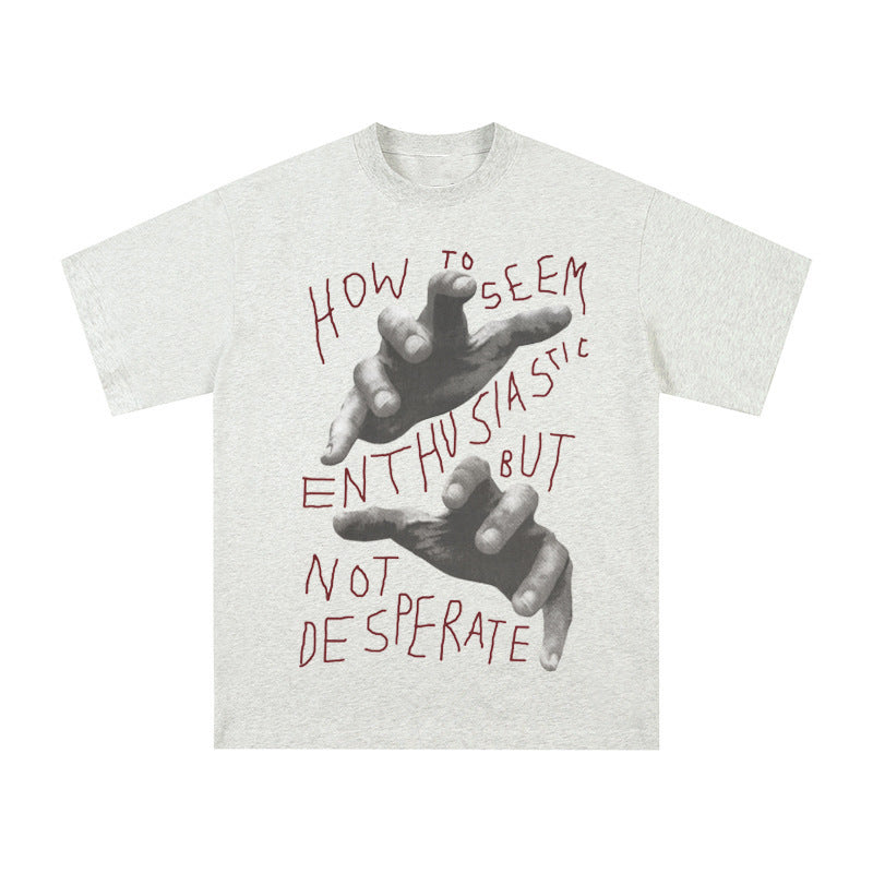 Men's And Women's American Round Neck Loose T-shirt