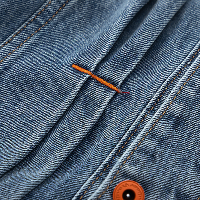 Punk High Street Old Wash Denim Clothes Jacket