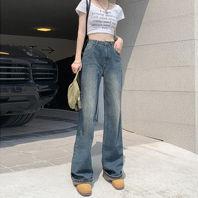 Women's Summer Loose Straight Flared Jeans