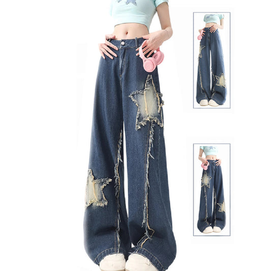 Damernes Vintage XINGX Jeans med Rå Kant fra American High Street