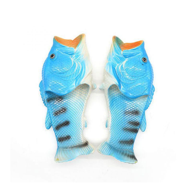 Fish Slippers Men's Funny Creative Personality Fashion Korean Version Of The Trend Of Flip-flops
