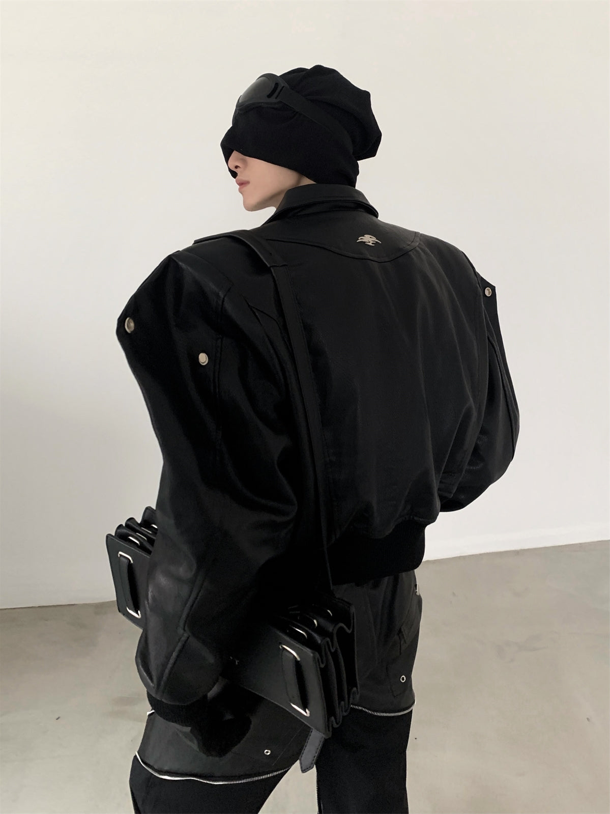 Thickened Short Design Leather Jacket