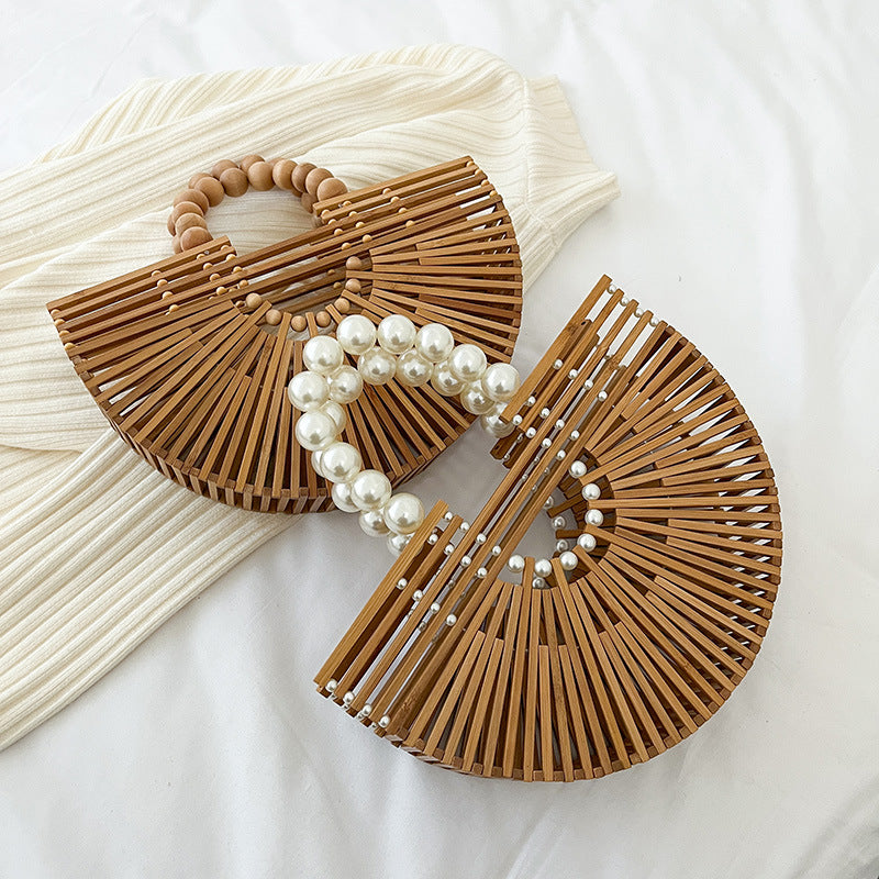 Women's Bamboo Weaving Handwoven Bag